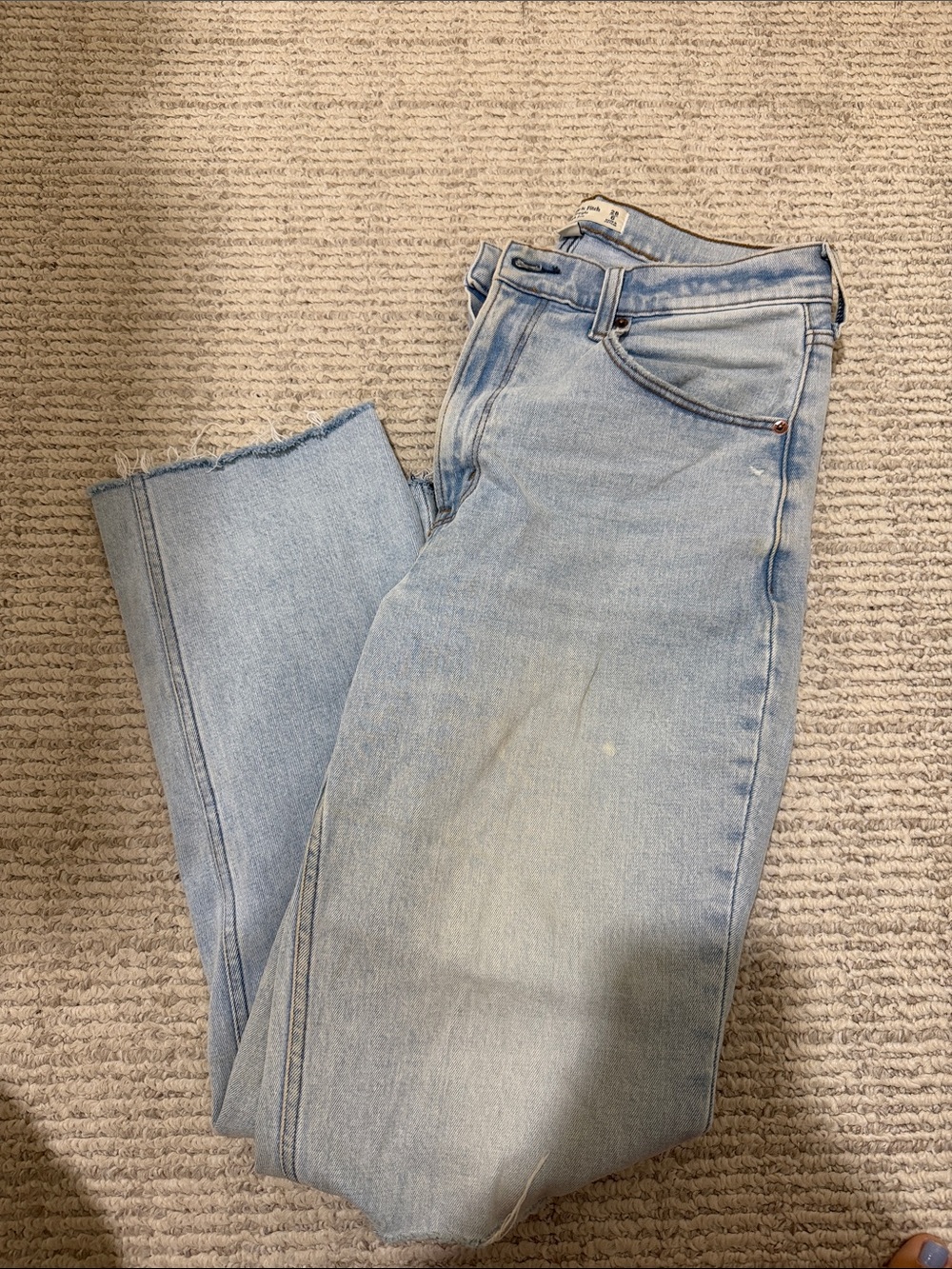 Abercrombie & Fitch The Ankle Straight Ultra High Rise Jean